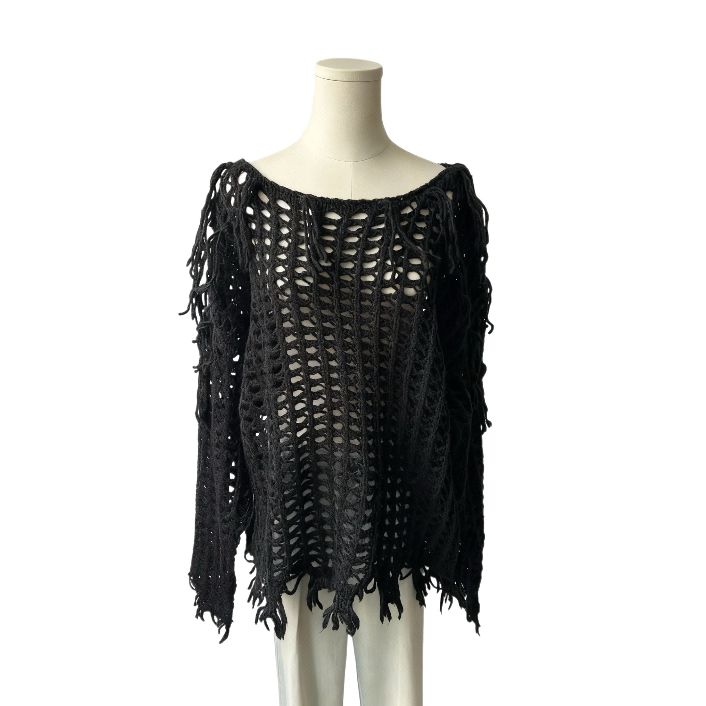 Pointelle Long Sleeve Sweater - NY076