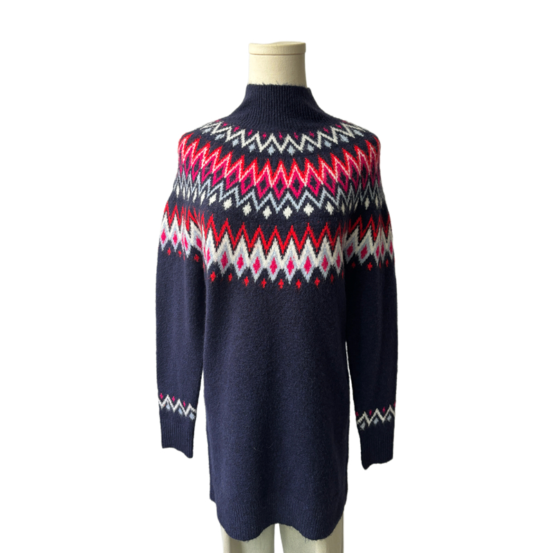 Jacquard Turtle Neck Jumper - NY059